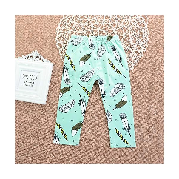 3PC Toddler Baby Girls Cute Floral Shirt Dress Pants Christmas Headband Outfit Clothing Sets - Image 9