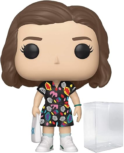 Amazon.com: Figura de vinilo Funko Stranger Things - Eleven Mall Outfit Pop! (incluye funda protectora compatible para caja): Toys \u0026 Games