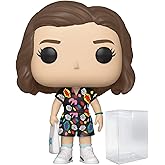 Stranger Things - Eleven in Mall Outfit Funko Pop! Vinyl Figure (Bundled with Compatible Pop Box Protector Case), Multicolored, 3.75 inches