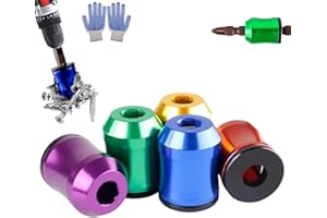 Universal Magnetic Screwdriver Drill Bit Holder, Strong Magnetic Screw Ring, Removable Screwdriver Bit Holder for Hex Screwdr