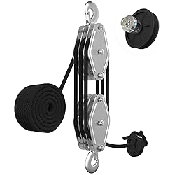 YATOINTO Rope Pulley Hoist with Bearing, 2200 LB