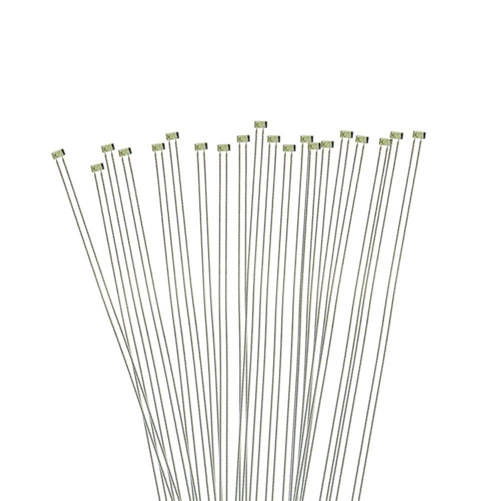 Evemodel 20pcs Pre-wired Micro Wire SMD LED 0402 Lights Free Resistors (Blue)