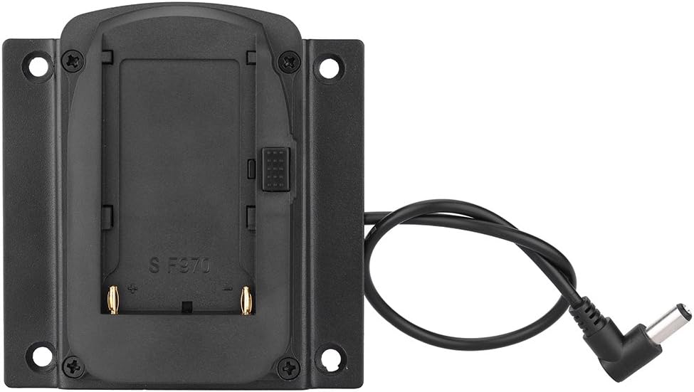 Andoer Battery Adapter Base Plate for Lilliput Monitors for FEELWORLD Monitors Compatible for Sony NP-F970 F550 F770 F970 F960 F750 Battery