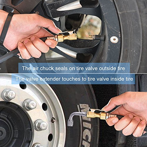 Digital Tire Pressure Gauge MICTUNING Heavy Duty 200 PSI Tire Inflator Air Pressure Gauge with