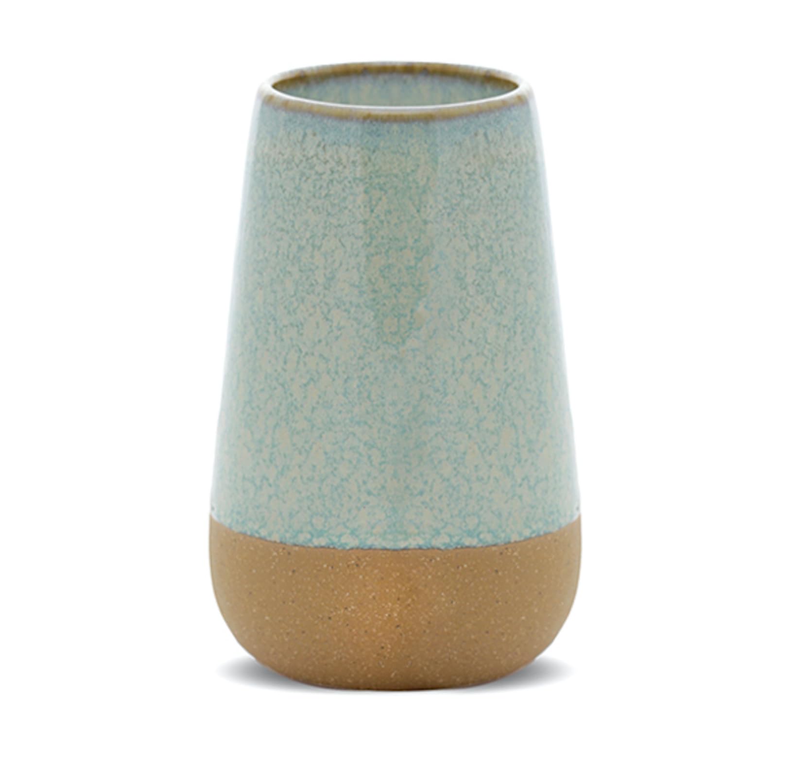 Paddywax Scented Candles Premium Kin Range Candle in Reusable Glazed Ceramic Pot, 283g, Matcha Tea + Bergamot