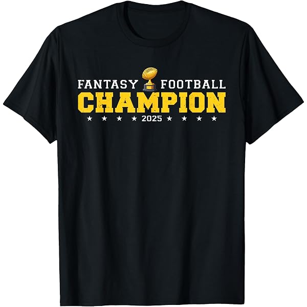 Amazon.com: Fantasy Football 5 Time Winner Champ Champion T-Shirt