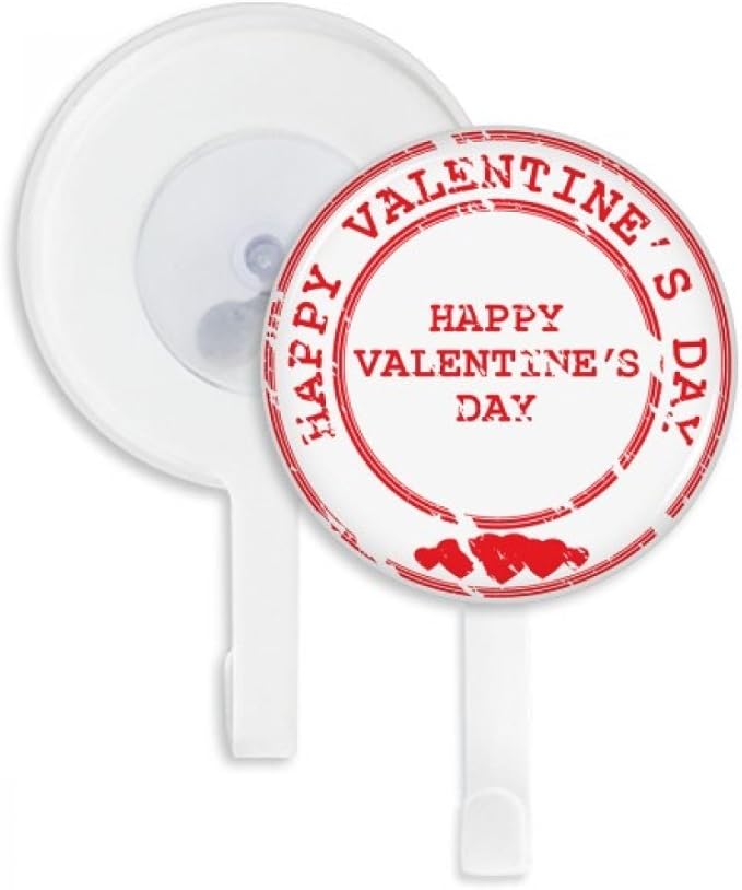 Rojo Sello Feliz día de San Valentín con Ventosa Ventosa ...