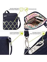 Bolso delgado antirrobo Boho Travelon para mujer