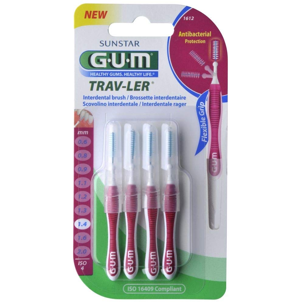 Gum Trav-ler 4 Interdental Brushes 1612 1.4 mm
