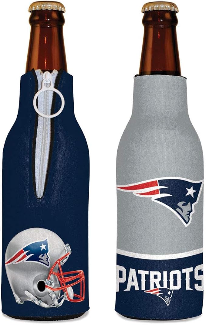 Amazon Com Wincraft Nfl New England Patriots Bottle Cooler Team Colors One Size Clothing