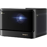 Dangbei DBOX02 Laser Projector 4K GTV, 2450 ISO Lumens, Netflix Officially Licensed, Blu-ray 3D, Home Theater Projector with WiFi and Bluetooth, HDR10+, 200-inch Picture, 2x12W DTS:, Dolby Audio