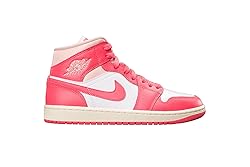 Nike Jordan 1 Mid Women White/Sea Coral-Atmosphere