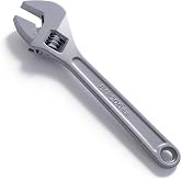 Adnexum 8-Inch Adjustable Wrench | Non-Slip Grip | Smooth Adjustment | Durable Carbon Steel | DIY &amp; Home Repair | Plumbing &amp; Automotive Use