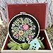 Full Range of Embroidery Starter Kit with Pattern, Kissbuty Cross Stitch Kit Including Stamped Embroidery Cloth with Pattern, Bamboo Embroidery Hoop, Color Threads and Tools Kit (Flower Bloom)