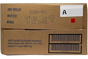 AMMO CAN MAN Sopakco 12ct US Military Surplus MRE Meals Ready to Eat 2026 Inspect A Case Menus 1-12
