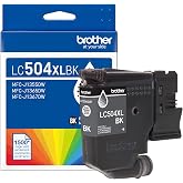 Brother Genuine LC504XLBK High Yield Black Ink Cartridge (for use INKvestment 1355, 1365, and 1367 Printers)