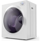 ROVSUN 2.6 Cu.Ft Portable Dryer for Laundry, Electric Clothes Dryer | 120V 1400W, Front Load, Stainless Steel Tub, LCD Control Panel, Six-Mode, Tumble Dryer for Apartment, Home, Dorm