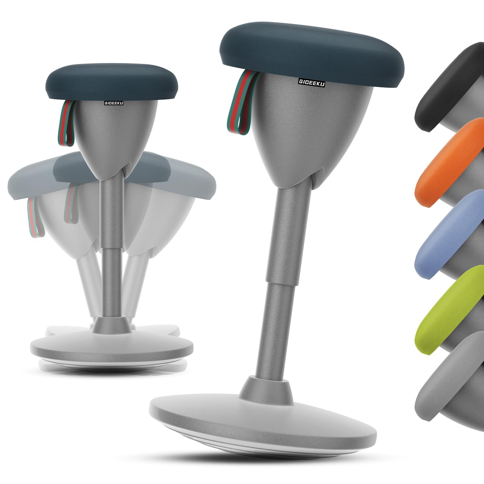 Wobble Chairs Tall Stool For Standing Desk QIGEEKU Wobble Stool