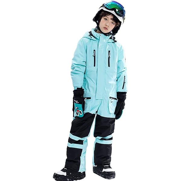 Amazon.com: HOTIAN Kids Snow Suit Boys Girls Hooded Windproof