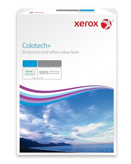 Xerox 003R94661 Colotech mit Premium Farblaserpapier, Druckerpapier, Farbkopierpapier, Din A4, 200 g/m² Pack, 250 Blatt, weiß