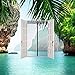 Magnetic Screen Door Protector Curtain | UPGRADED Patio & Front Kit | 34ʺ x 82ʺ Black Polyester Mesh with 26 Built in Magnets & Gravity Sticks, 20 Velcro Strips Full Frame Screen + Gift Door Stopper