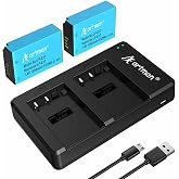 Artman LP-E17 Battery 2-Pack and Rapid Dual LPE17 Battery Charger for Canon | Compatible with Canon EOS R50 R100 RP R10 R8, Powershot V1, T8i T7i T6i T6s SL2 SL3 M3 M5 M6 77D 200D 750D 800D 8000D Camera