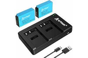 Artman LP-E17 Battery 2-Pack and Rapid Dual LP E17 Battery Charger for Canon EOS R50 R100 RP R10 R8, Rebel T8i T7i T6i T6s, P