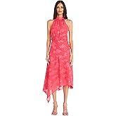 Maggy London Womens Sheer Halter Neck Dress for Women | Pretty Garden Dresses | a Line Wedding Guest Dresses for Women