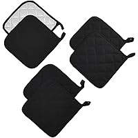 Trivets Potholders Set Kitchen Heat Resistant Pure Cotton Large Coasters Hot Pads Pot Holders Set of 6 for Everyday…