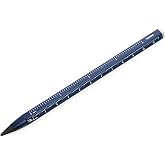 TROIKA Multi Tasking Pencil with Sustainable Continuous Aluminium and Metal Tip Blue Interchangeable Erasable with Centimeter/Inch Ruler Size 147 x 10 x 10mm PEN20/DB