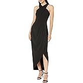 Xscape womens Scuba Crepe Halter Wrap