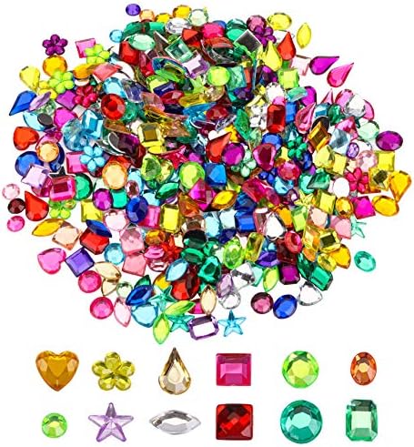 Yesland 2400 Pcs Gems Acrylic Flatback Rhinestones Gemstone Embellishments, 12 Shapes Jewels Stickers Rhinestones, Muticolor Crystal Gems 6-13 mm for DIY Crafts Jewels Arts, Not Self-Adhesive Yesland 2400 Pcs Gems Acrylic Flatback Rhinestones Gemstone Embellishments, 12 Shapes Jewels Stickers Rhinestones, Muticolor Crystal Gems 6-13 mm for DIY Crafts Jewels Arts, Not Self-Adhesive