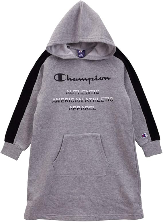 Amazon チャンピオン Champion 長袖 裏起毛 スウェット ワンピース キッズ ジュニア 女の子 Cj4350 フード付き パジャマ ルームウェアセット 通販