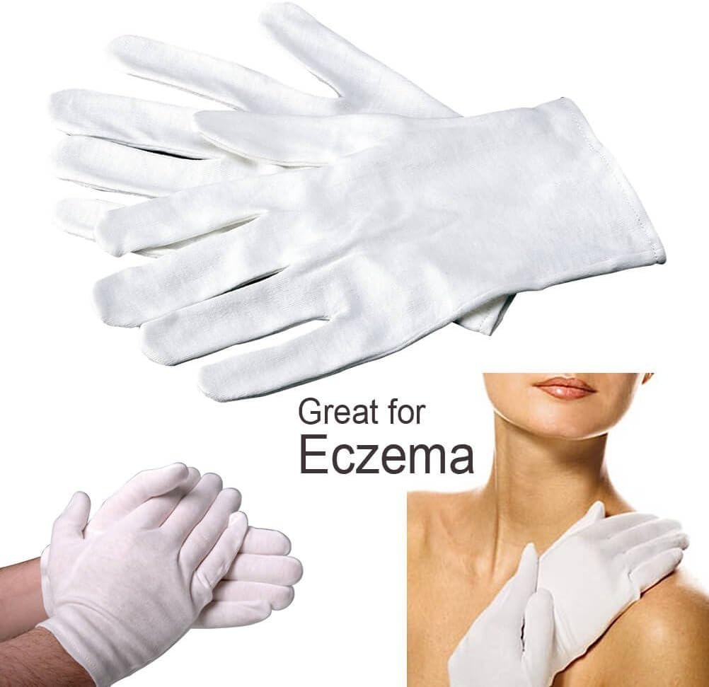 Flexible and Breathable Cotton Gloves 2 Pairs Assist in the