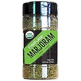 FreshJax Premium Organic Spices, Herbs, Seasonings, and Salts (Certified Organic Marjoram - Large Bottle)