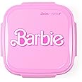 Yoobi Barbie X Pink Easter Bento Box & Ice Pack – Cute Easter Basket Stuffer – 3 Compartment Lunch Box, Dishwasher & Microwave Safe Food & Snack Container for Kids & Tweens – BPA & PVC Free Leakproof