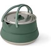 Sea to Summit Detour Stainless Steel 1.6 Liter Collapsible Camp Kettle | Collapsible stainless steel camp kettle holds 11 liters and folds flat for compact storage on any outdoor adventure