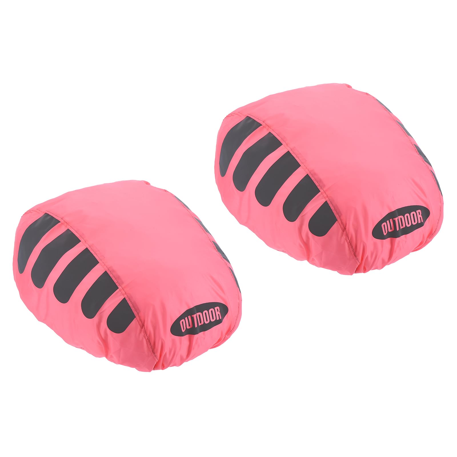 PATIKIL Cycling Bicycle Helmet Cover, 2 Pack Motorcycle Helmet Rain Covers Ride Gear Helmet Cover with Reflective Strip for Road Cycling, Pink