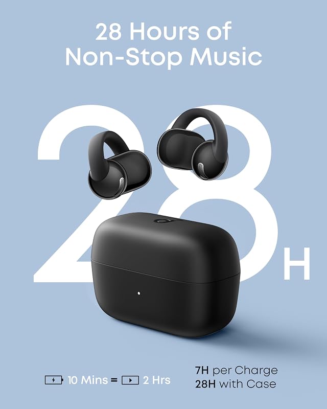 C50i di Anker, Cuffie Bluetooth Open-Ear Clip-On, FlexiClip