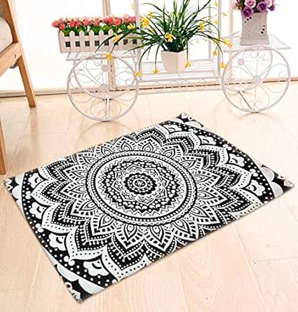 Jaipuri Haat Multi Purpose Hand Woven Cotton Mat- 60x90 cm