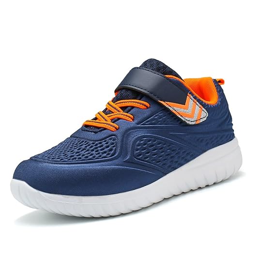 Idea Frames Kinder Sneaker Jungen Leicht Fitness Outdoor Klettverschluss Traillaufschuhe Low-TOP Hallenschuhe