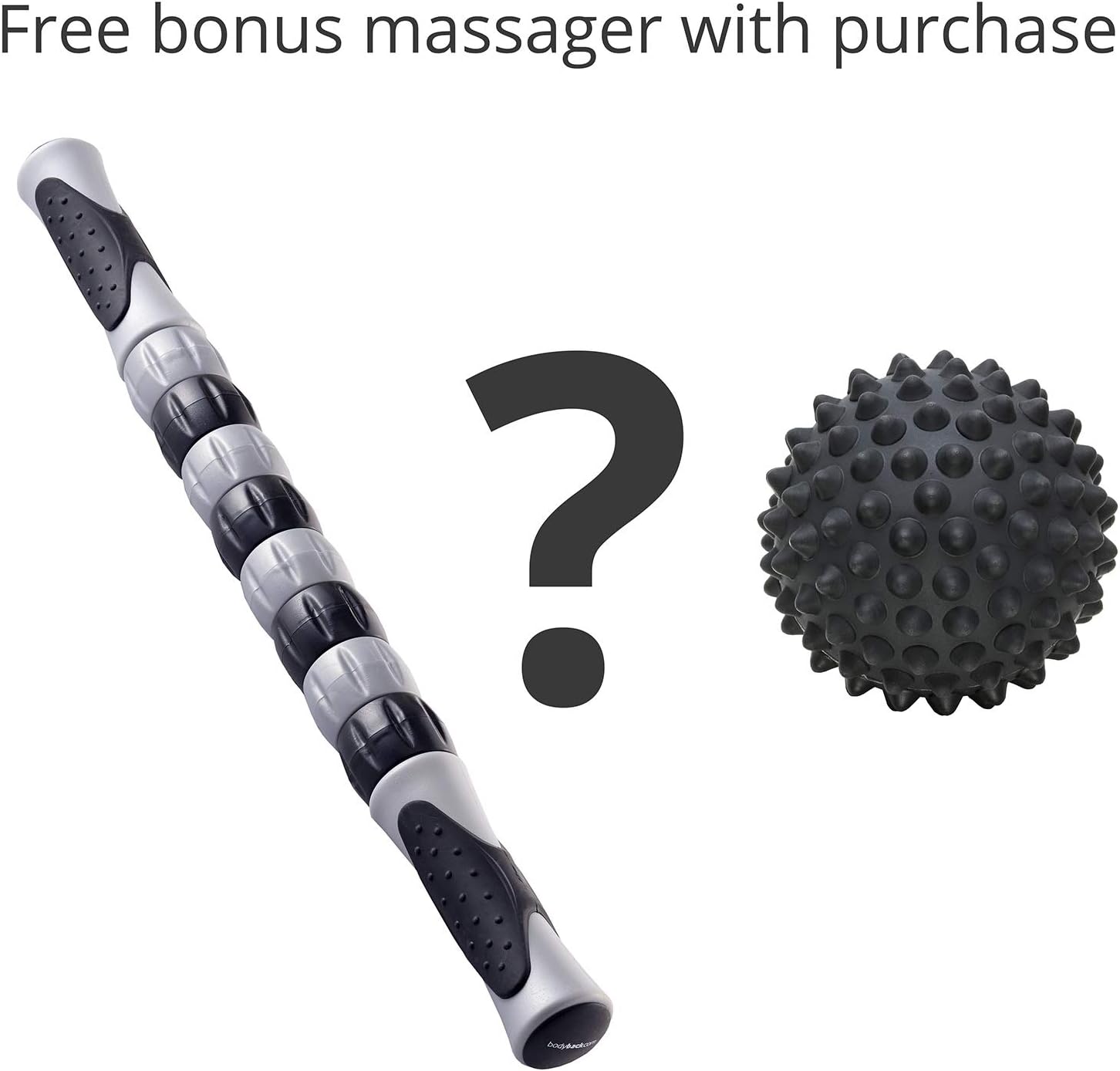 Body Back Buddy - Bonus Massager Included with Purchase! Trigger Point Back Massager, Full Body Muscle Pain Relief, Handheld Massage Stick, Massage Cane (Black Marbled): Health & Personal Care