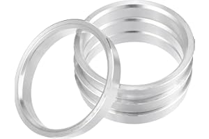 X AUTOHAUX 4pcs OD 64.1mm to ID 57.1mm Aluminum Alloy Car Auto Hub Centric Rings Wheel Bore Center Spacer Replacement