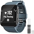 GVFM Band Compatible with Garmin Forerunner 35, Soft Silicone Replacement Watch Band Strap for Garmin Forerunner 35 Smart Watch