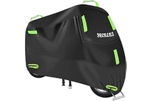 SECELES Scooter Cover Waterproof Outdoor, Vespa Cover All Weather Protection fits up to 82" Vespa Scooter 125cc 150cc Motorcycle Tarp Accesorios para Moto (XL: 82" x 37" x 50")