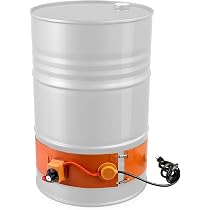 Powerblanket BH55RR-80 Industrial Grade/Weather Resistant D-15 Vinyl Shell  55 gal Insulated Drum Heating Blanket, Fixed Internal Thermostat 80 Degree  F, Barrel Heater, Black: Amazon.com: Industrial u0026 Scientific