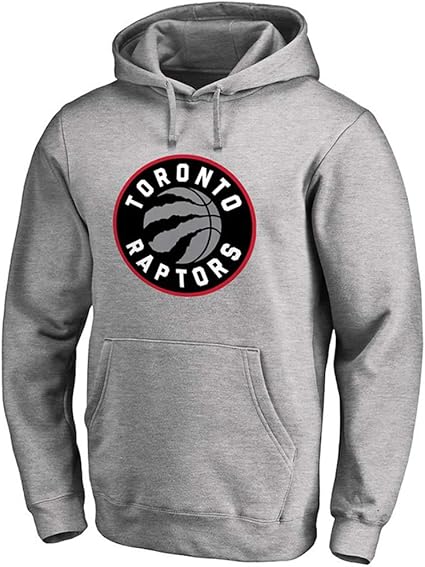 Men's Hoodies Toronto Raptors Logo Print Casual Sports Comfortable Hooded Pullover Gray: Amazon 