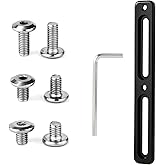Bike Bottle Cage Adapter with 6pcs Screws and 1 Screwdriver, Adjustable 2-Slot Bike Water Bottle Bracket Adapter Bicycle Bottle Cage Mount Accessories