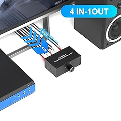 4-Way Stereo Audio Switcher, Bi-Directional Right