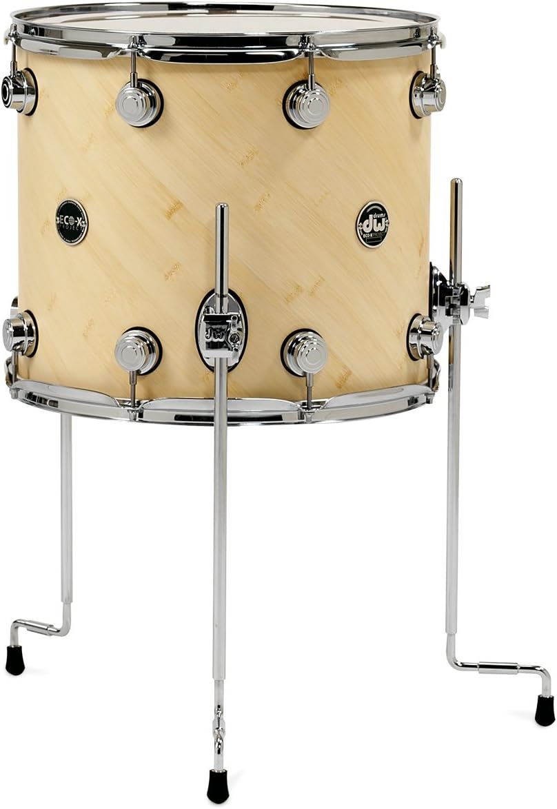 DW Drums DRF21416TTCLC EcoX Tom Drum, 14X16, Natural Bamboo Finish